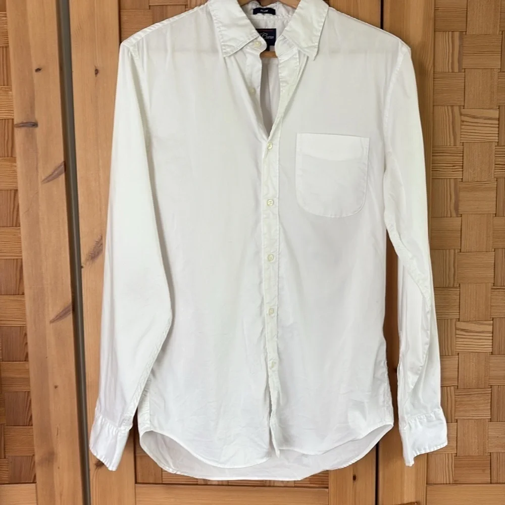 J Crew Slim Performance Stretch Twill Shirt S